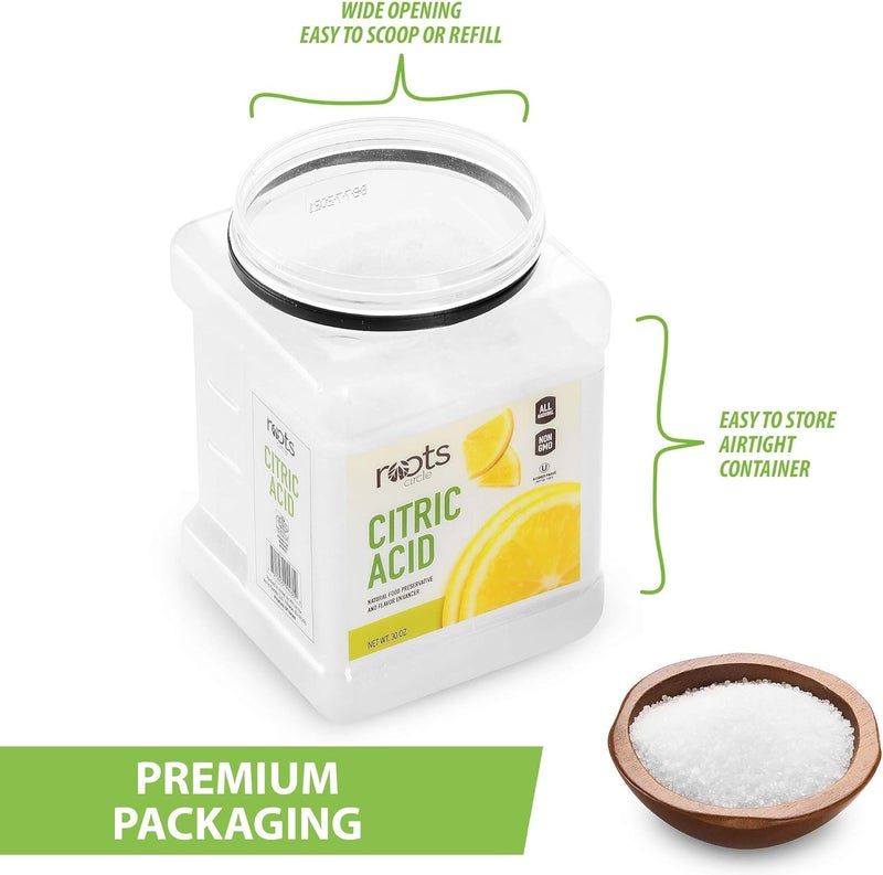 Roots Circle All-Natural Citric Acid - 30 oz (1.87 lbs) - Kosher Food-Grade Preservative and Flavor Enhancer for Cooking, Baking, and Cleaning - Image 5