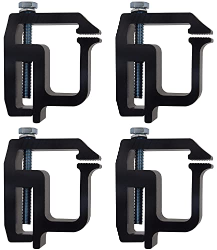 Kikito Mounting Clamps Truck Cap Topper Camper Shell for Silverado Sierra Dakota Ram F150 F250 Titan Tacoma Tundra 4PC | Ladder Rack Clamps, Truck Bed Clamps, Canopy Clamp | - Image 1