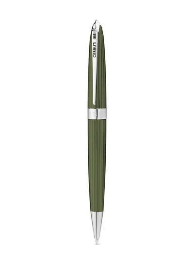 CERRUTI 1881 Skyline Green Ballpoint Pen for Men with Blue Ink