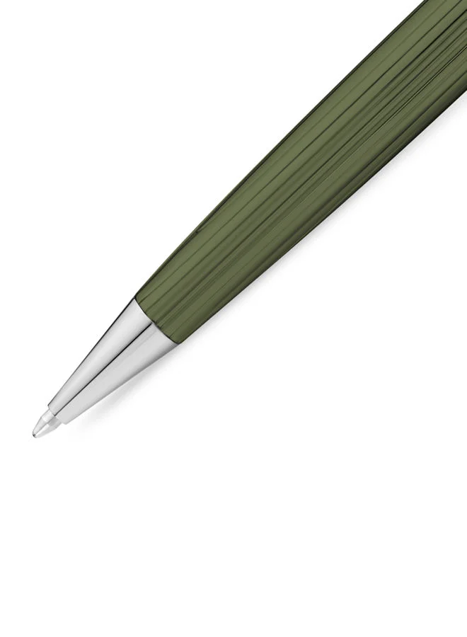 CERRUTI 1881 Skyline Green Ballpoint Pen for Men with Blue Ink
