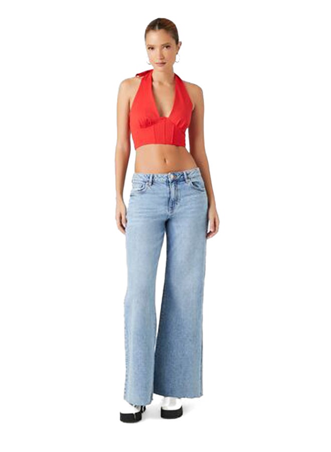 FOREVER 21 Plunging Halter Crop Top - Image 5