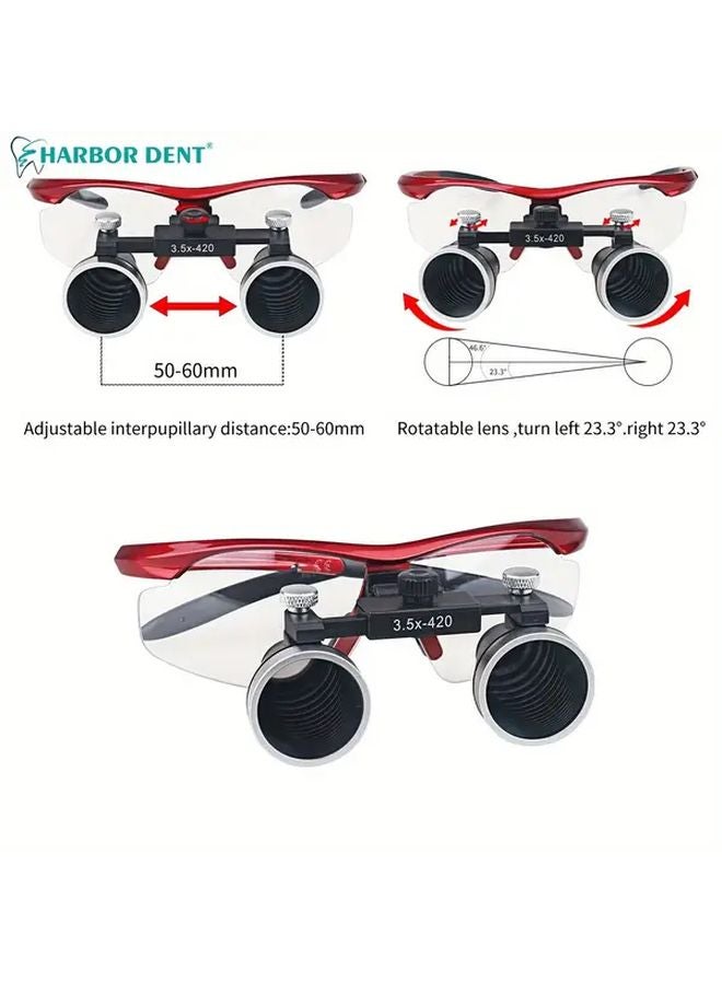 2.5X Purple Magnifying Glasses With Light For Dental Lab Work And Study - Image 5