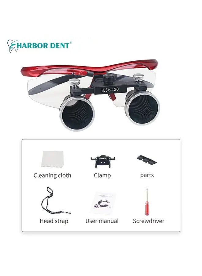 2.5X Purple Magnifying Glasses With Light For Dental Lab Work And Study - Image 4