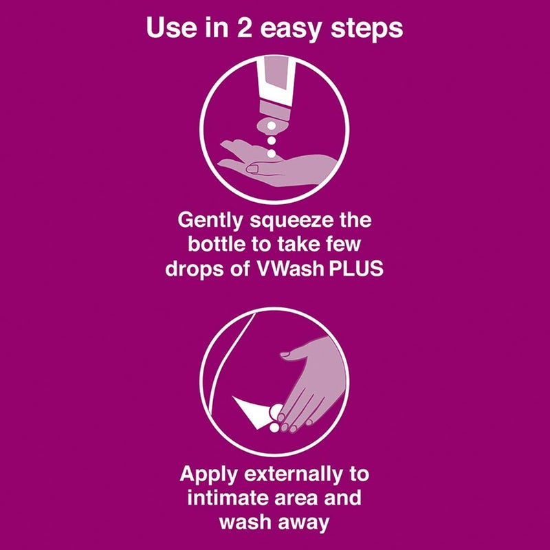 VWash Plus for Feminine Care and Hygiene, 100 ML - Image 4