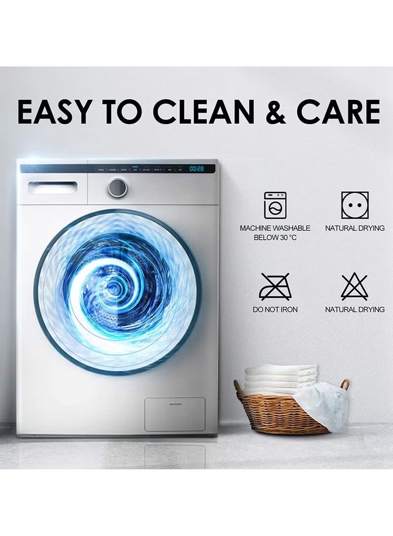 Beauenty Stretch Sofa Slipcover, Elastic Fabric Fashion Printed Waterproof Armchair Loveseat Couch Living Room Sofa Covers Pet Protector Mat Cushion Cover with 1 Pillowcase( 3 Seater) - Image 2