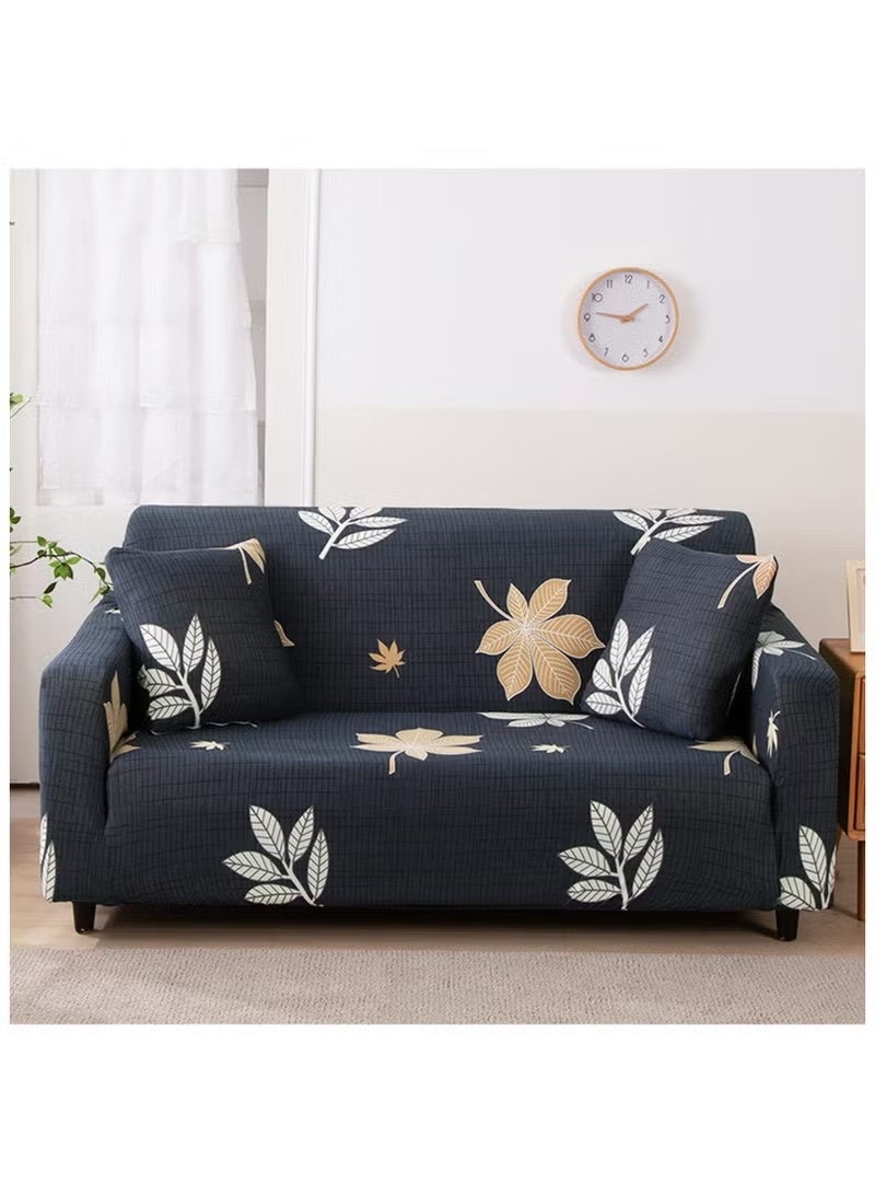 Beauenty Stretch Sofa Slipcover, Elastic Fabric Fashion Printed Waterproof Armchair Loveseat Couch Living Room Sofa Covers Pet Protector Mat Cushion Cover with 1 Pillowcase( 3 Seater) - Image 5