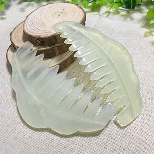Evwoge 2pcs Jade Head Therapy Massage Comb, Hair Comb Scalp Massager, Jade Massager for Scalp Care - Image 3