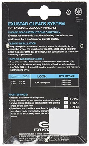 Exustar Delta Look Fixed Cleat Pedal, Black - Image 4