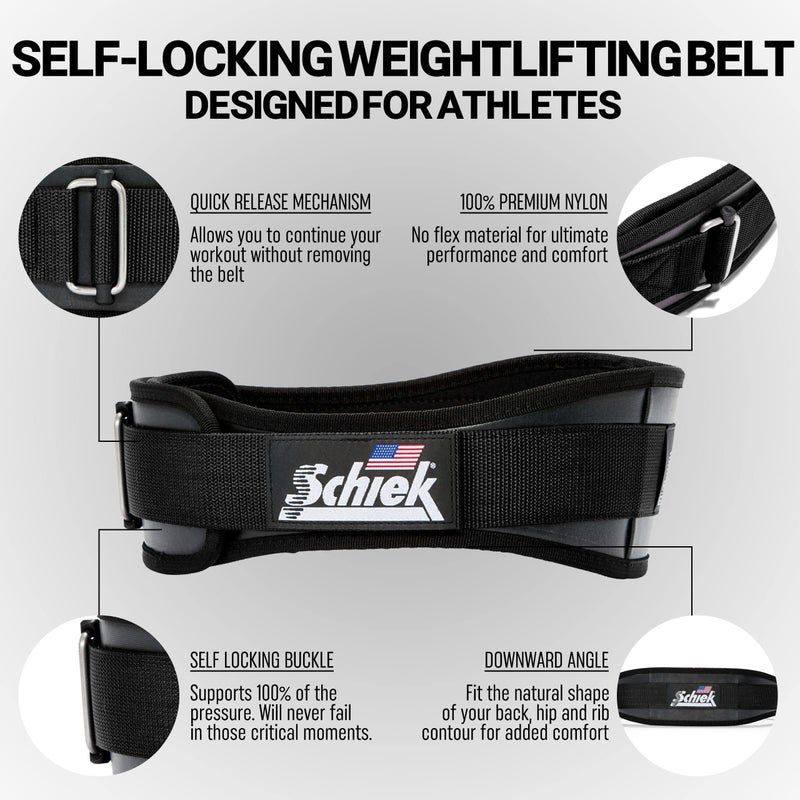 Schiek Sports Model 3004 Power Lifting Belt - Medium - Black - Image 4