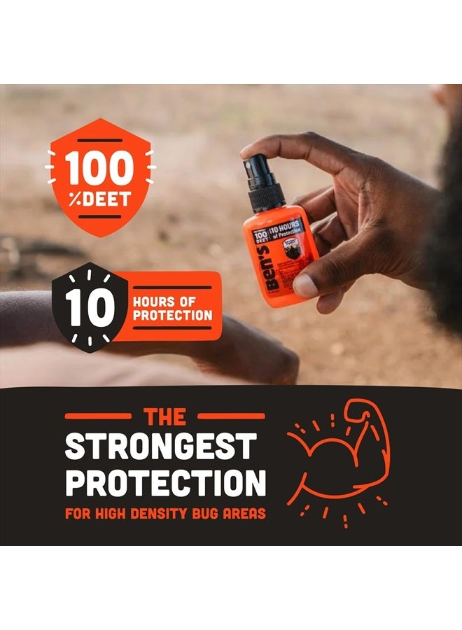 Ben's 100 Tick & Insect Repellent - Alcohol-Free DEET Insect Repellent Pump Spray - Offers 10 Hours of Protection for Adults & Children - 1.25 fl oz (Pack of 4)  - Image 3