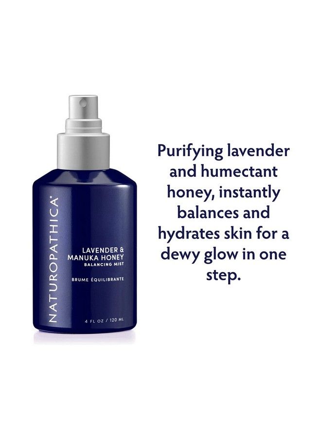 Naturopathica Lavender & Manuka Honey Balancing Mist Facial Toner Balancer Moisturizes Calms And Refreshes Skin Vegan Made In Usa 40 Oz (120 Ml) - Image 3