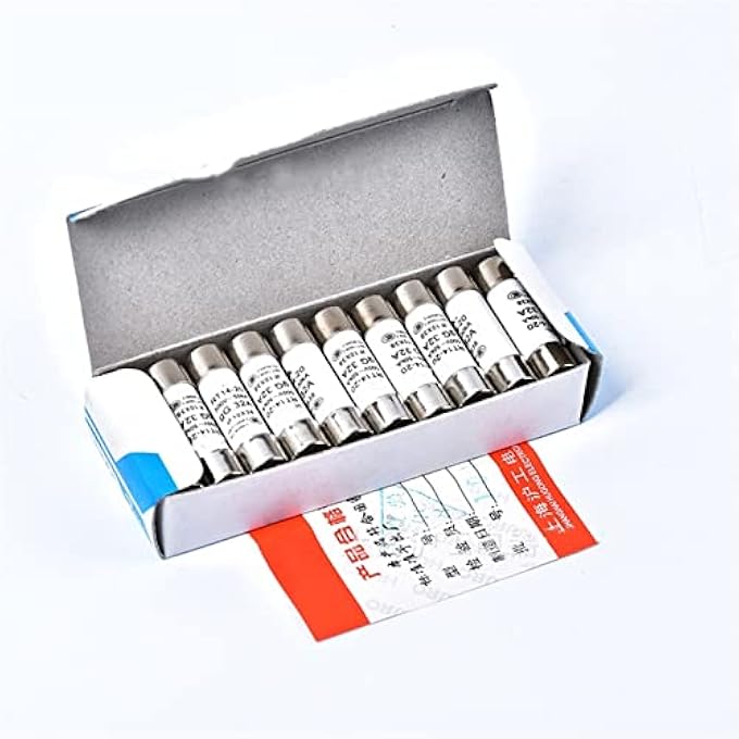 ريحني Rt1420 فيوز 10X38 1A 2A 3A 5A 6A 8A 10A 32A فيوز غطاء الأسطوانة Amp32A 5 قطع - Image 3