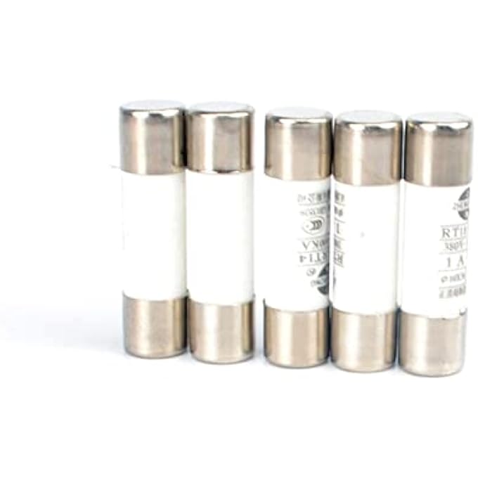 ريحني Rt1420 فيوز 10X38 1A 2A 3A 5A 6A 8A 10A 32A فيوز غطاء الأسطوانة Amp32A 5 قطع - Image 5