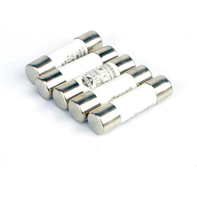ريحني Rt1420 فيوز 10X38 1A 2A 3A 5A 6A 8A 10A 32A فيوز غطاء الأسطوانة Amp32A 5 قطع - Image 1