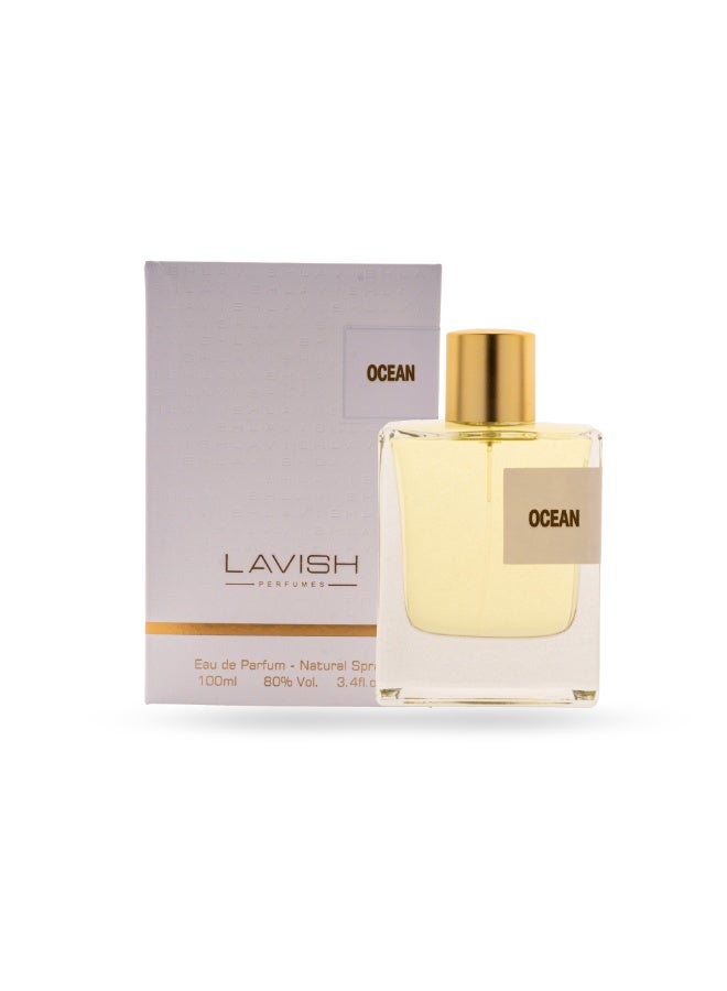 لافيش للعطور عطر اوشن EDP 100مل هو عطر زهري فاكهي حيوي وأنيق مصمّم للمرأة العصرية. - Image 1