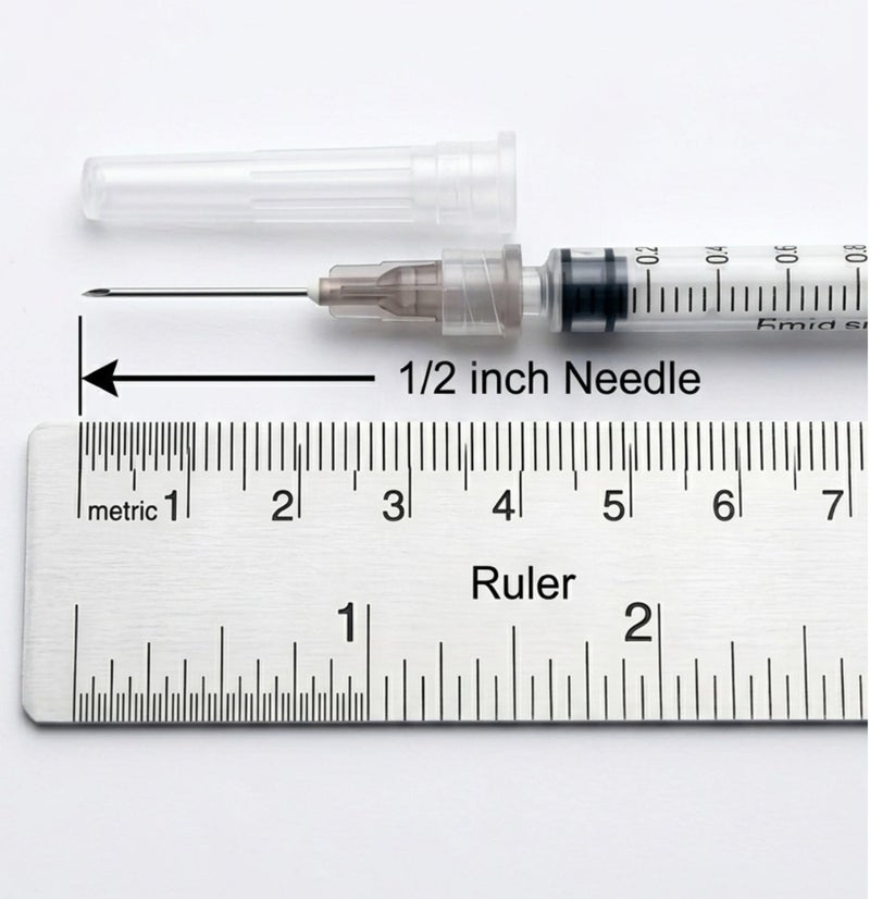 1ml 27G Luer Slip Syringe 1/2 Inch - Image 3