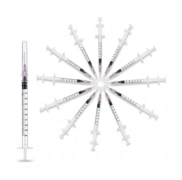 1ml 27G Luer Slip Syringe 1/2 Inch - Image 1