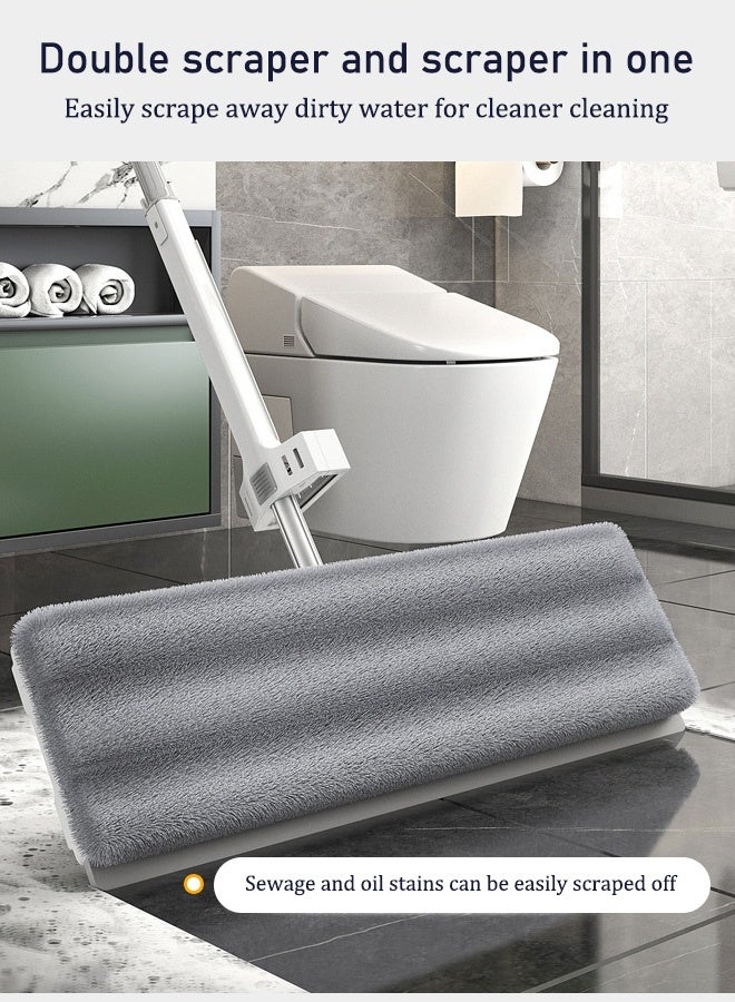 Hands Free Flat Mop | Microfiber Cloth With Self Squeezing Water | Wet & Dry | Washable Pads | 360° Rotating Mop | All Kinds Of Floor Cleaning - 42 cm - Image 3