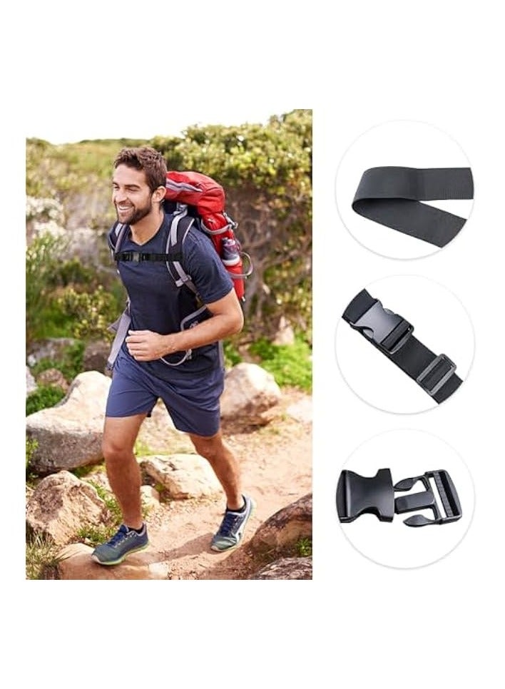 erorex 3 Pack Adjustable Chest Belt with Buckle for Hiking Jogging, Chest Strap for Backpack - Image 4