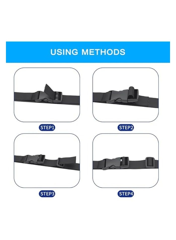 erorex 3 Pack Adjustable Chest Belt with Buckle for Hiking Jogging, Chest Strap for Backpack - Image 3