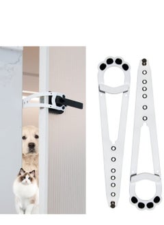 Cat Door Latch & Cat Door Stopper. Adjustable Door Strap for Cats to Dog Proof & Keep Dog Out of Litter Box & Cat Feeder. Simpler Pet & Cat Gate Alternative(7 Sizes Adjustable)