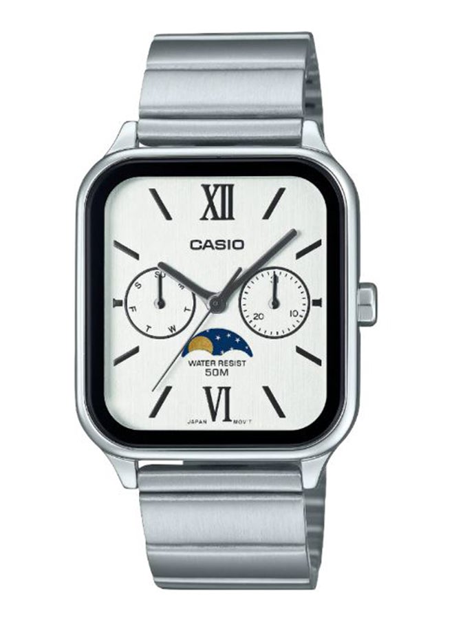 CASIO - Men's Analog Square Shape Resin Wrist Watch - MTP-M305D-7A2VDF - 34 Mm - Image 1