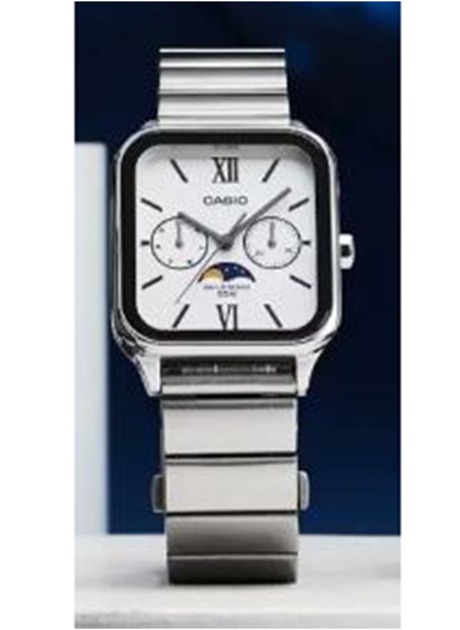 CASIO - Men's Analog Square Shape Resin Wrist Watch - MTP-M305D-7A2VDF - 34 Mm - Image 1
