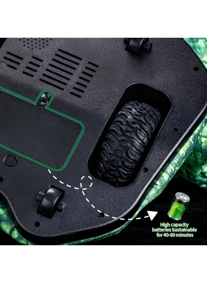 Remote Control Dinosaur Toys, Realistic Electric 2.4GHz Remote Control Inflatable Dinosaur Toy, with 360°Rotation, Forward & Backward, Rechargeable Walking Dinosaur Toy for Kids - Image 5