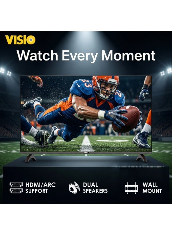 فيسيو تلفزيون VISIO الذكي عالي الدقة مقاس 43 بوصة يعمل بنظام Android 14 | تصميم بدون إطار | 3 منافذ HDMI و2 منافذ USB | معالج رباعي النواة - Image 3