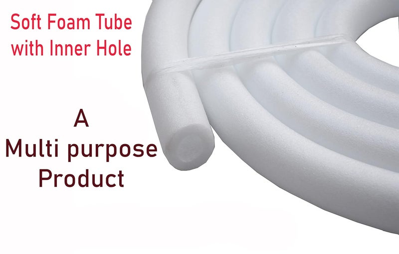 EVNCOM Foam Tube for Pool Home Decoration Art & Craft Insulation DIY Projects Swim Noodles Cover Pipes and Christmas Decoration Tubes 30mm Inner Hole 20mm Outer 15Meter Foam Tube - Image 4