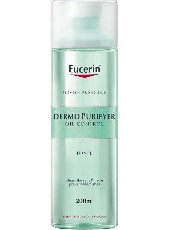Eucerin Dermopurifyer Oil Control Facial Toner For Blemish & Acne-Prone Skin With Lactic Acid, 200Ml - Image 1