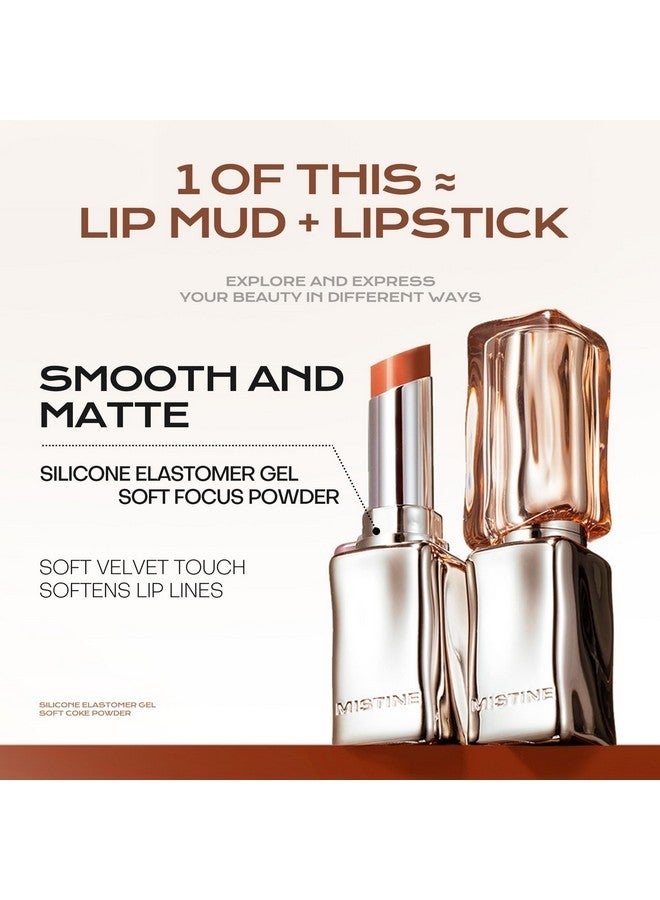 Mistine Lipstick Thai Latte Sheer Creamy Rouge Velevt Matte Finish Lipstick for Women Non-sticky Lipstick C02 Ness Rum 3.5g 1 Count - Image 5