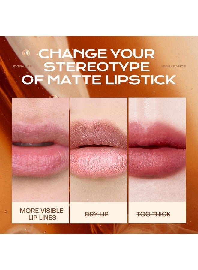 Mistine Lipstick Thai Latte Sheer Creamy Rouge Velevt Matte Finish Lipstick for Women Non-sticky Lipstick C02 Ness Rum 3.5g 1 Count - Image 4