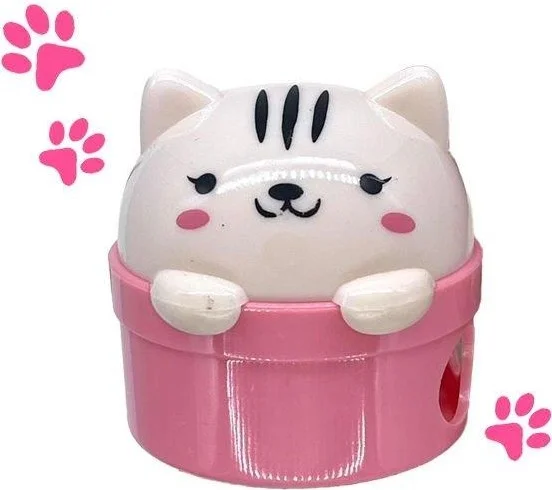 كاغيت جيمي دوكان Pink Cute Cat Pencil Sharpener