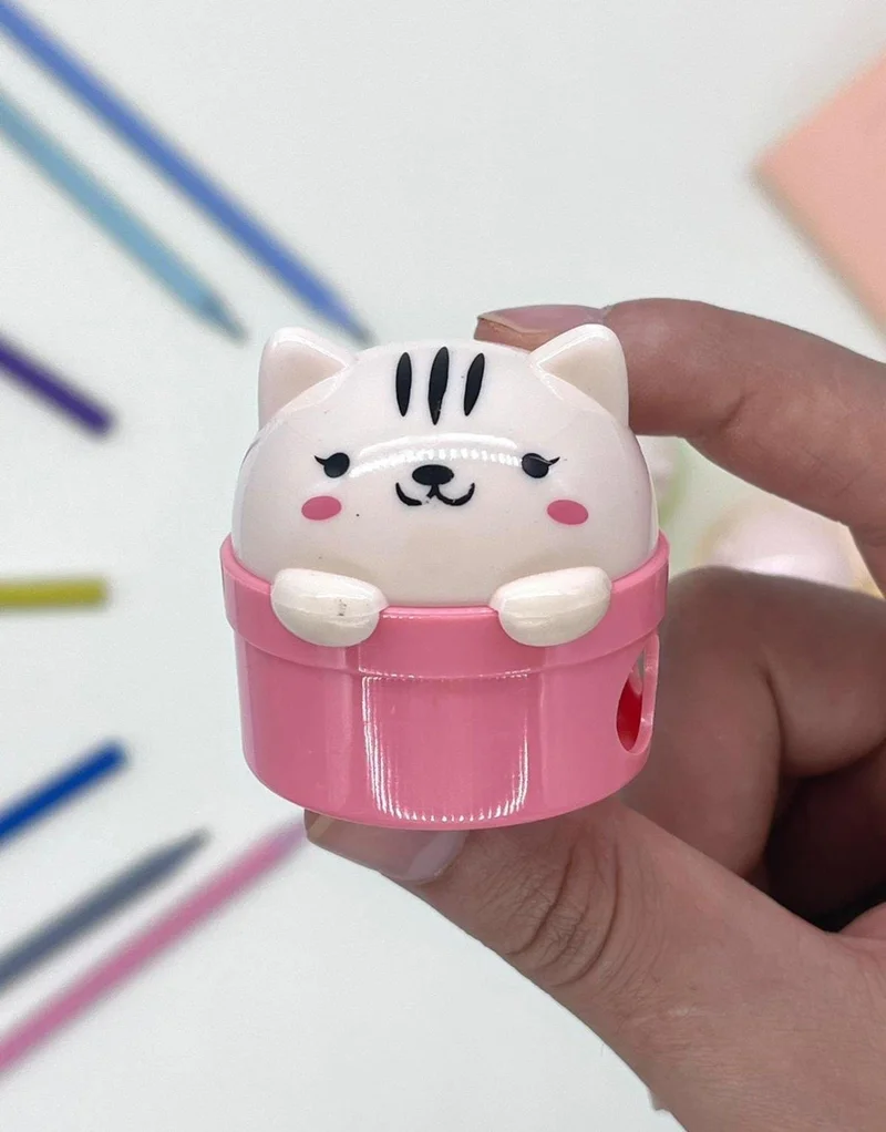 كاغيت جيمي دوكان Pink Cute Cat Pencil Sharpener