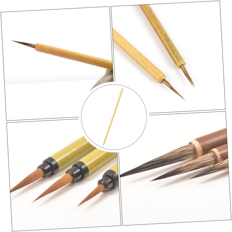 DOITOOL 2pcs Ink Brush Chinese Calligraphy Pen Writing Brush for Line Drawing and Easy to Use Random Color - Image 2