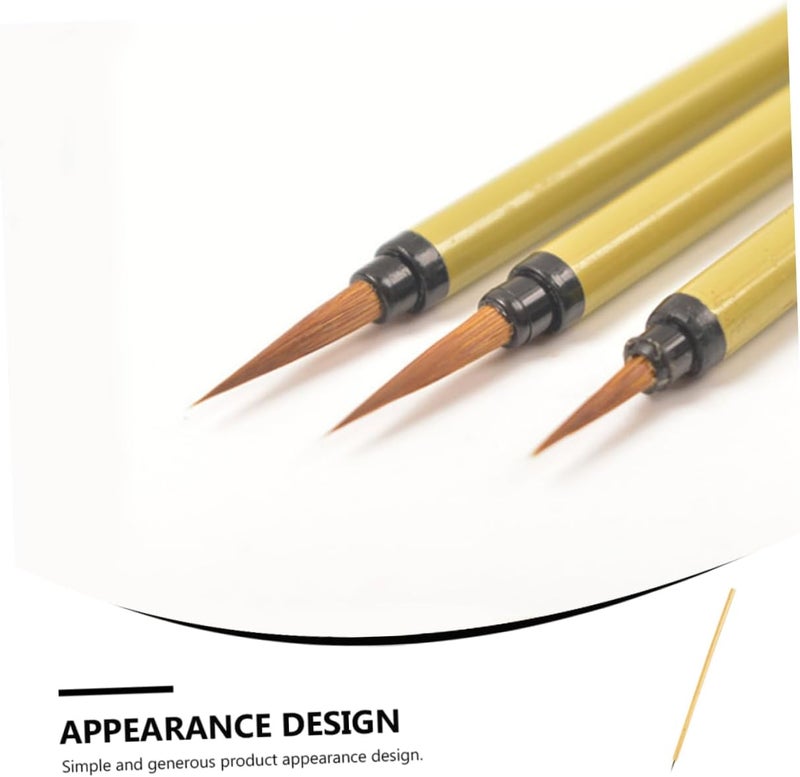 DOITOOL 2pcs Ink Brush Chinese Calligraphy Pen Writing Brush for Line Drawing and Easy to Use Random Color - Image 5