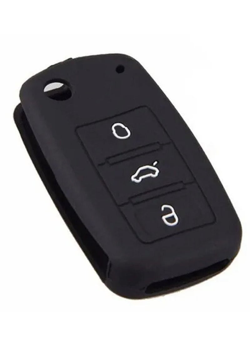 غطاء مفتاح سيليكون لسيارة فولكس ويجن - Image 1