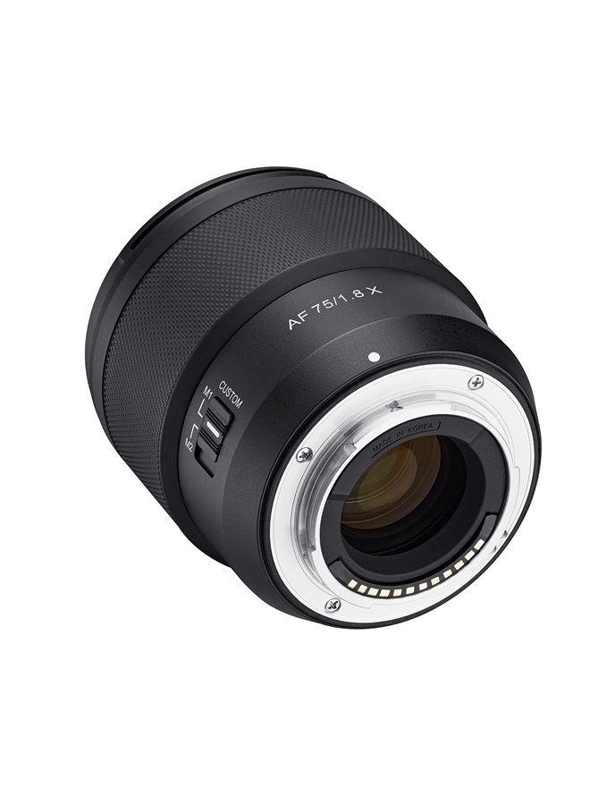 Samyang 75mm F1.8 AF APS-C Compact Telephoto Lens for Fuji X (SYIO75AF-FX)  - Image 5