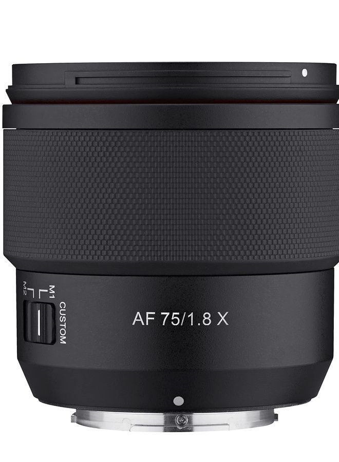 Samyang 75mm F1.8 AF APS-C Compact Telephoto Lens for Fuji X (SYIO75AF-FX)  - Image 2
