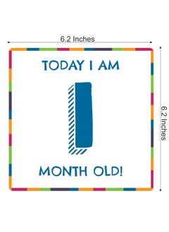 WOBBOX Wobbox Marathi Baby Shower Decoration Items| Baby Shower Photo Booth Props for Photoshoot, Baby Shower Milestone Card, Godh Bharai Decoration Kit-(FP399)  - Image 3