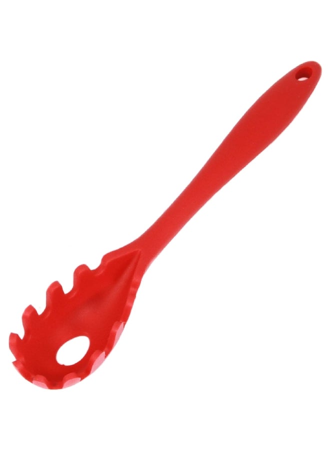 Chef Craft Premium Dishwasher Safe Silicone Spaghetti Fork Red 11.5inch 13041 - Image 1