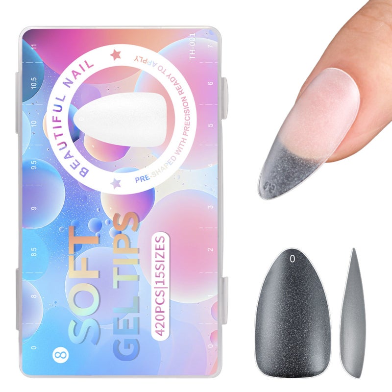 Ultra short matte nail plate, ultra-thin and scratch free nail plate Transparent - Image 3