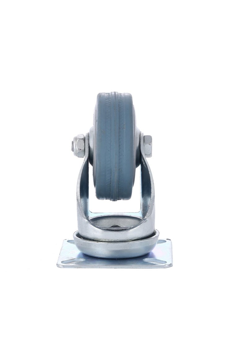 BMB tools Grey Rubber Caster 2 Piece 50mm- Swivel - Plate| Industrial & Scientific|Material Handling Products|Rubber Caster| Wheel - Image 4