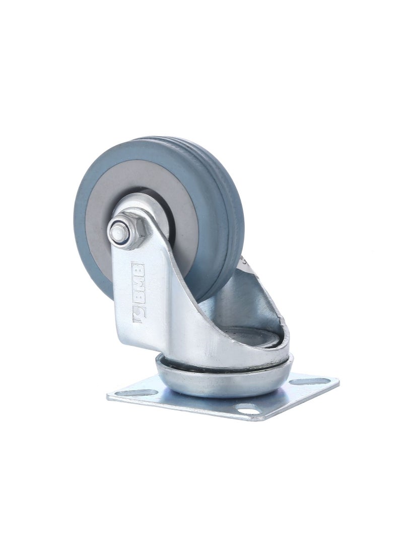 BMB tools Grey Rubber Caster 2 Piece 50mm- Swivel - Plate| Industrial & Scientific|Material Handling Products|Rubber Caster| Wheel - Image 3