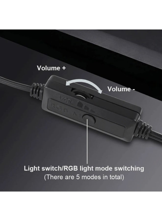 Kisonli X17 USB Wired Colorful Speaker for PC & Laptop – Powerful Sound with Stylish LED Lights - Image 3