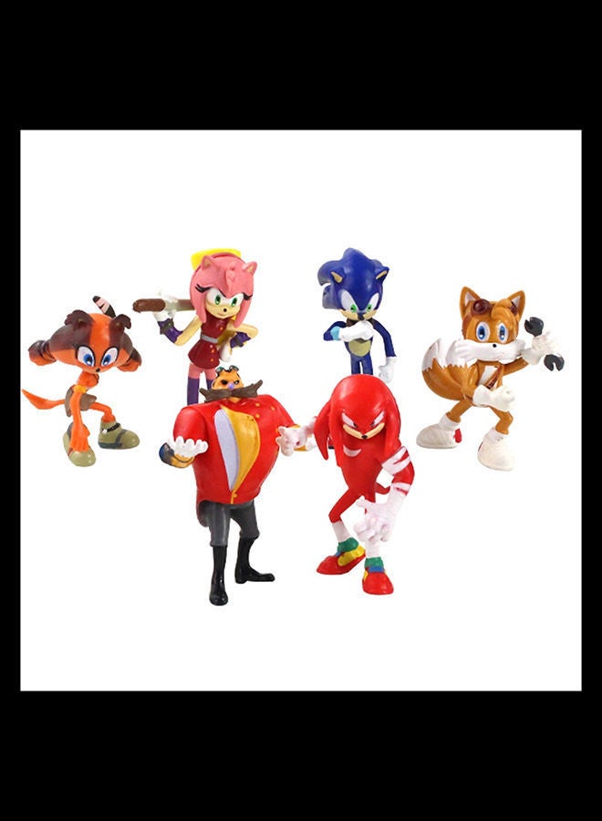 NIBEMINENT 6-Piece Sonic Inspired Collectible Action Figures - Image 2