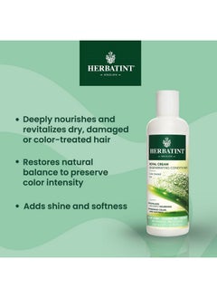 Herbatint Herbatint Royal Cream Conditioner - With Aloe Vera, Jojoba Oil & Wheat Germ - Enhances Color, Softness & Shine - No Parabens, Sulfates, Gluten - 8.79 fl oz  - Image 3