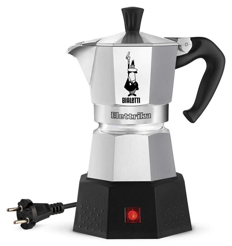 BIALeTTI آلة قهوة موكا إليتريكا / صانع إسبريسو كهربائي / بيركولاتور / صانع قهوة فلتر: (2 كوب-100 مل) صنع إيطالي - Image 1
