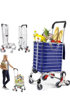 0TO1 TECH Stair Climbing Cart Hand Truck Shopping Carts for Groceries Stair Climbing Shopping Cart with Wheels Foldable Grocery Utility Cart for Shopping Stairs Apartment Laundry  - Image 1